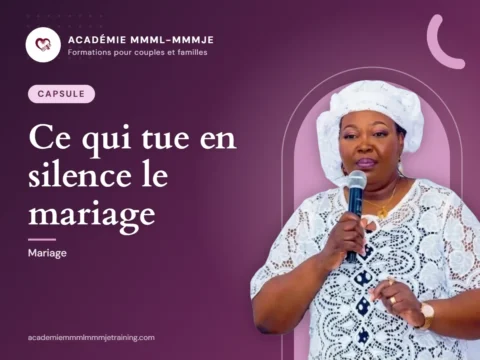 Couverture du cours « Capsule : Ce qui tue en silence le mariage »